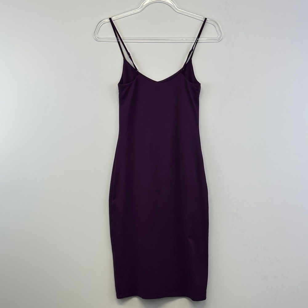 Babaton Aritzia Contour Cami Midi Dress Purple Bodycon Minimal Slip Dress S - Picture 9 of 12